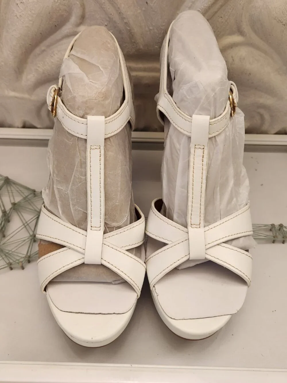 Naturalizer White Leather 